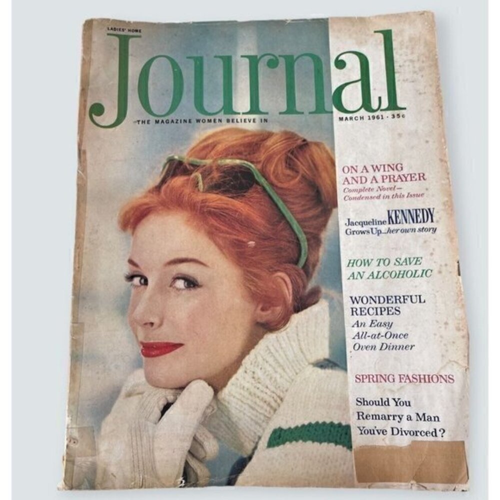 1961 Ladies Home Journal March -  Alcoholism; Jackie Kennedy grows up; divorce